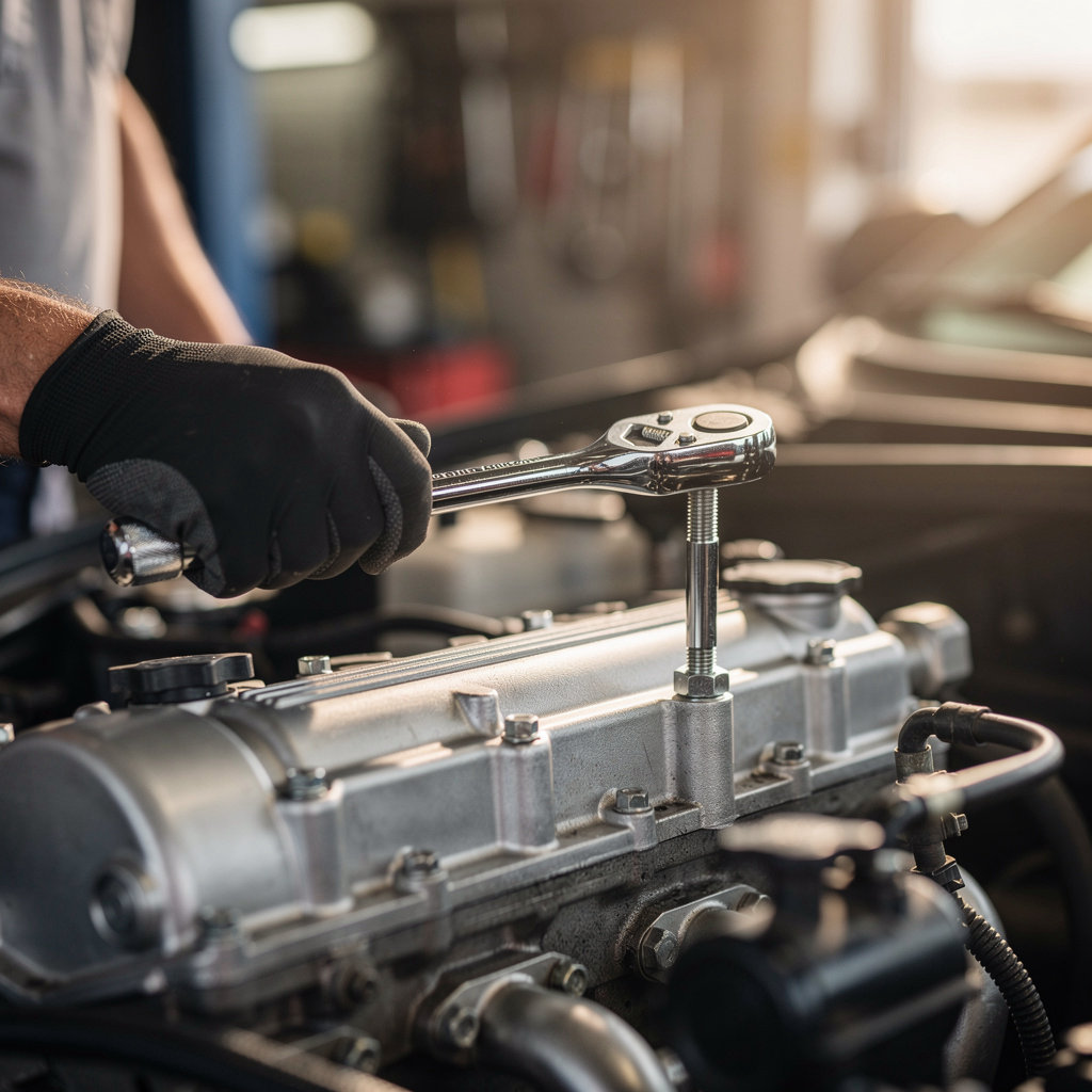 Miguel's Auto Service technician performing expert computer diagnostics and auto repair in San Diego